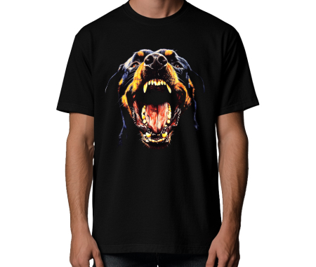 Koszulka Rottweiler 100% bawełna luźna koszulka, głowa psa